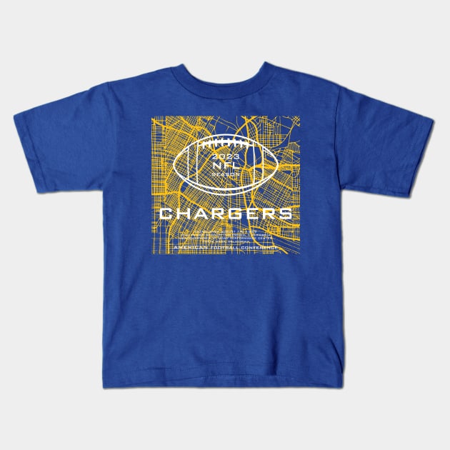 CHARGERS / 2023 Kids T-Shirt by Nagorniak